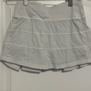 White lululemon tennis skirt size 0